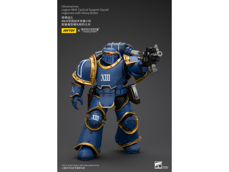 Joy Toy Legion MKIII Tactical Support Squad Legionary with Heavy Bolter Ultramarines