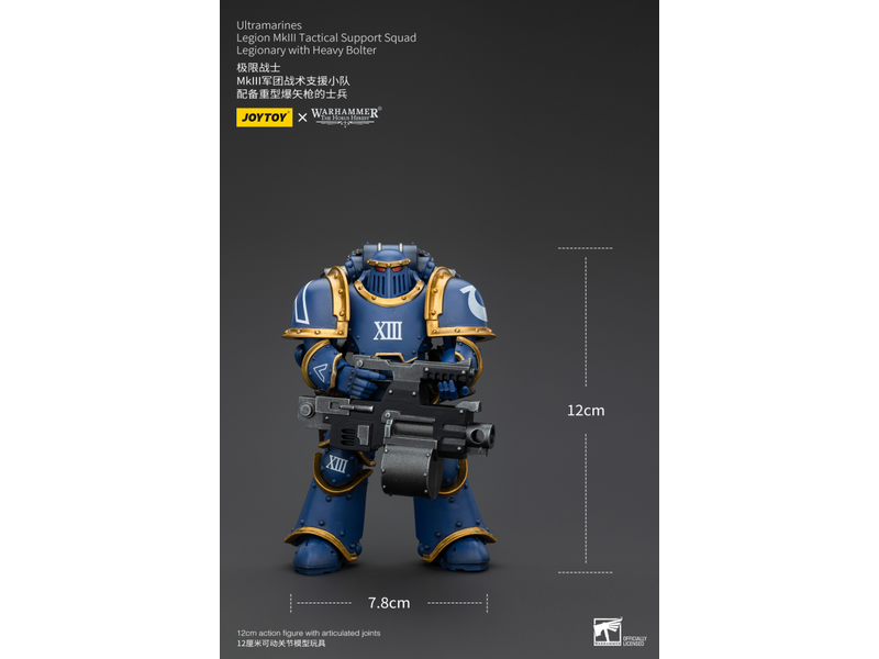 Joy Toy Legion MKIII Tactical Support Squad Legionary with Heavy Bolter Ultramarines