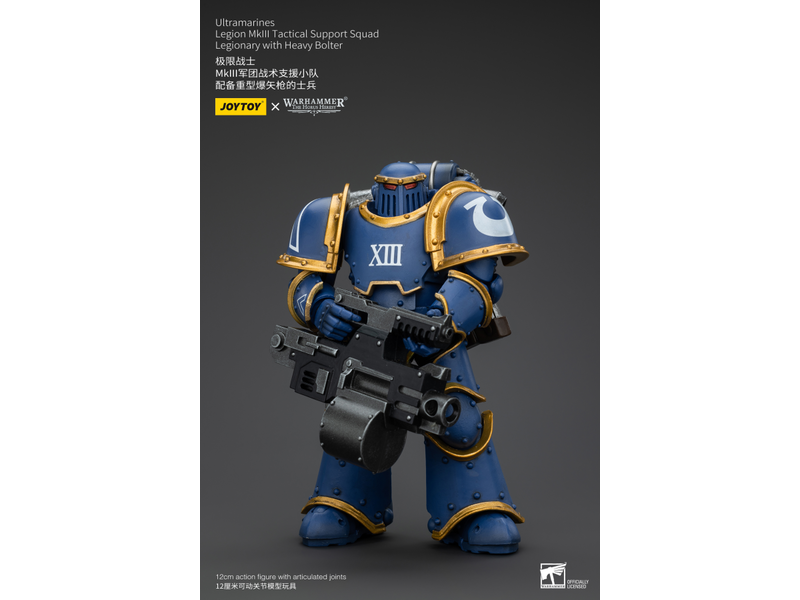 Joy Toy Legion MKIII Tactical Support Squad Legionary with Heavy Bolter Ultramarines