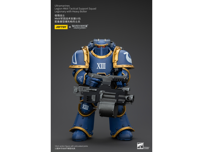 Joy Toy Legion MKIII Tactical Support Squad Legionary with Heavy Bolter Ultramarines