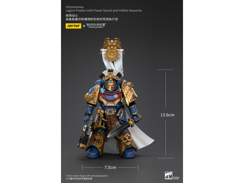 Joy Toy Legion Praetor with Power Sword and Volkite Serpenta Ultramarines Joy Toy