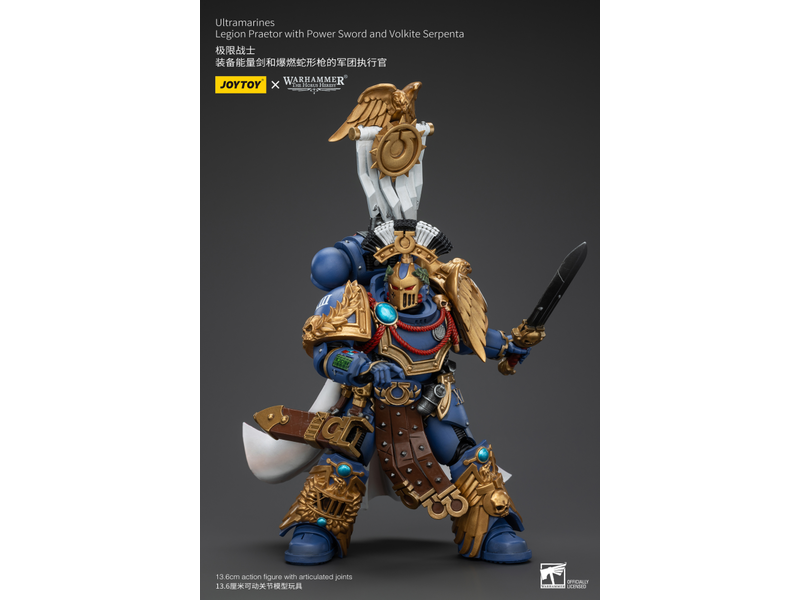 Joy Toy Legion Praetor with Power Sword and Volkite Serpenta Ultramarines Joy Toy