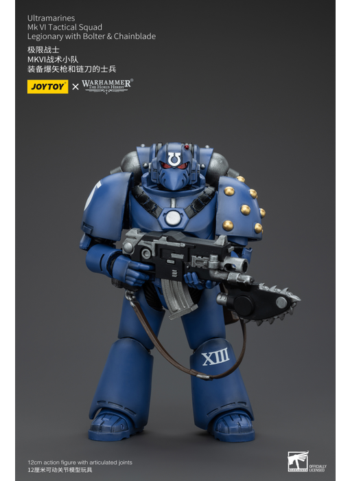 MK VI Tactical Squad Legionary with Bolter& Chainblade Ultramarines Joy Toy