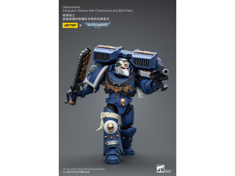 Joy Toy Vanguard Veteran with Chainsword and Bolt Pistol Ultramarines Joy Toy