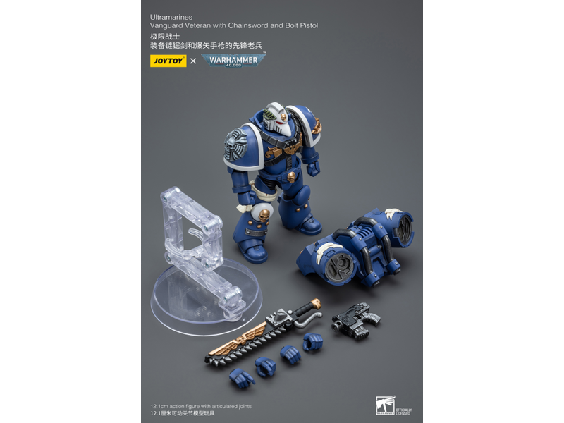 Joy Toy Vanguard Veteran with Chainsword and Bolt Pistol Ultramarines Joy Toy