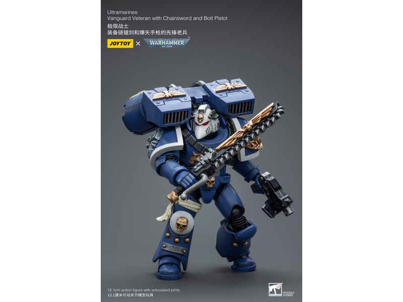Joy Toy Vanguard Veteran with Chainsword and Bolt Pistol Ultramarines Joy Toy