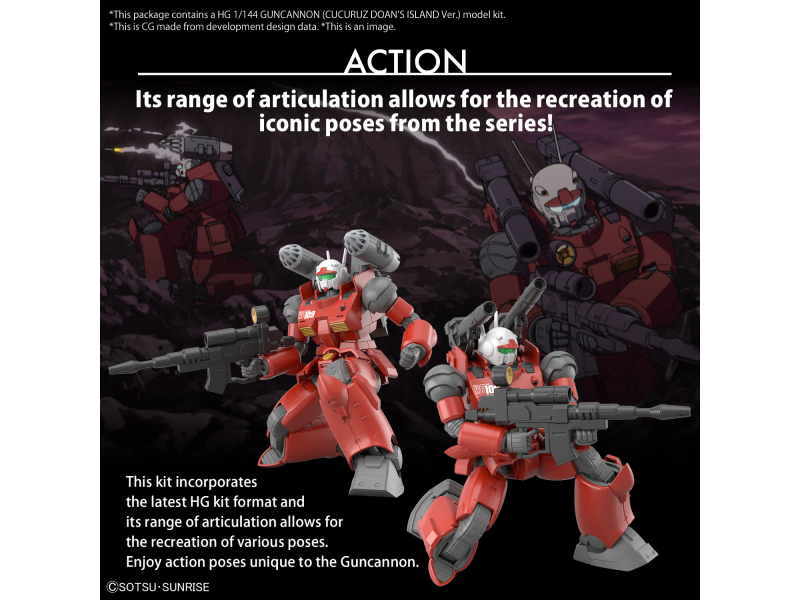 Bandai GUNCANNON (CUCURUZ DOAN’S ISLAND Ver.) HG 1/144 Bandai