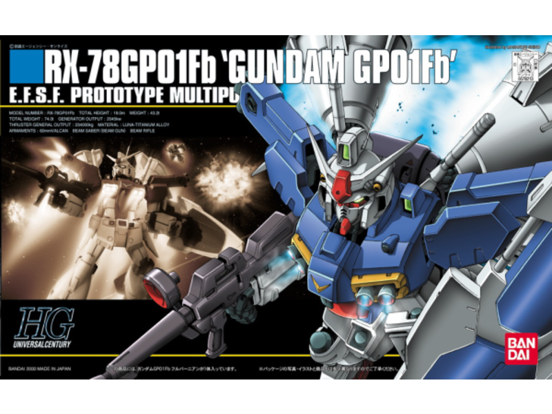 Bandai #18 GP01Fb Gundam HGUC 1/144 Bandai