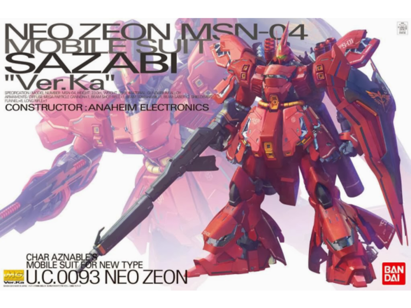 Bandai MSN-04 Sazabi Ver.Ka MG 1/100 Bandai