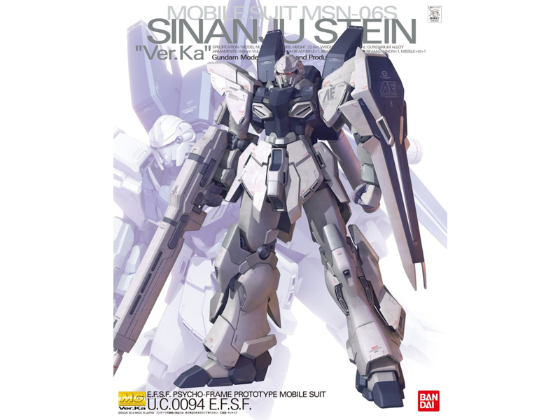 Bandai MSN-06S Sinanju Stein Ver. Ka MG 1/100 Bandai
