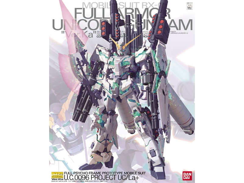 Bandai RX-0 Full Armor Unicorn Gundam Ver.Ka MG 1/100 Bandai