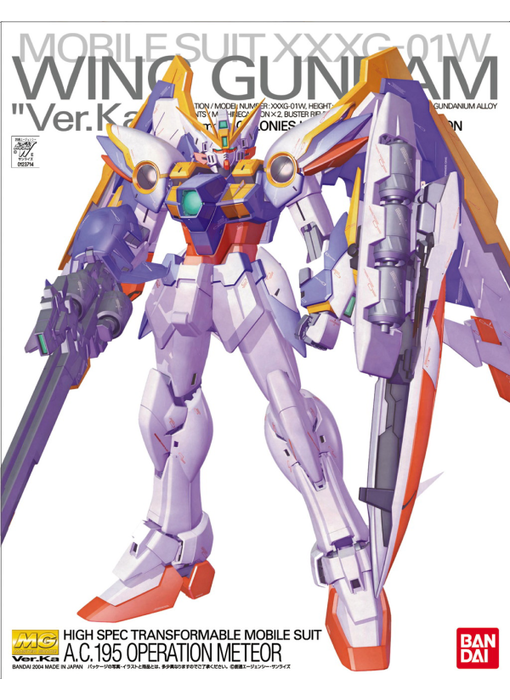 MG XXXG-01W Wing Gundam Ver. Ka Bandai