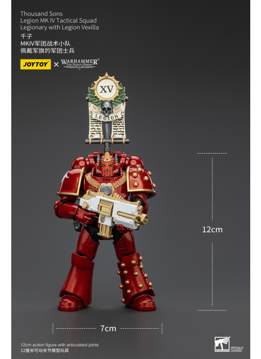 Legion MK IV Tactical Squad Legionary with Legion Vexilla Thousand Sons Joy Toy