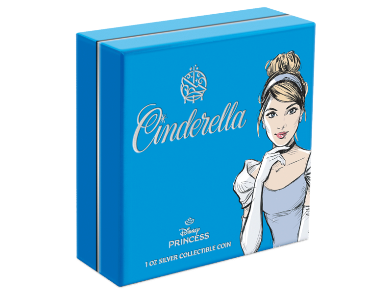 Agoro AGORO Disney - Disney Princess - Cinderella 1oz Silver