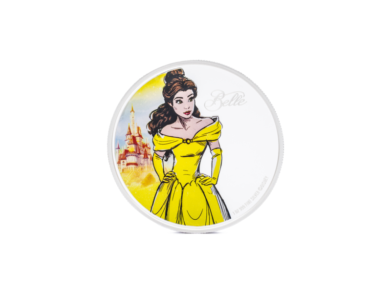 Agoro AGORO Disney - Disney Princess - Belle 1oz Silver