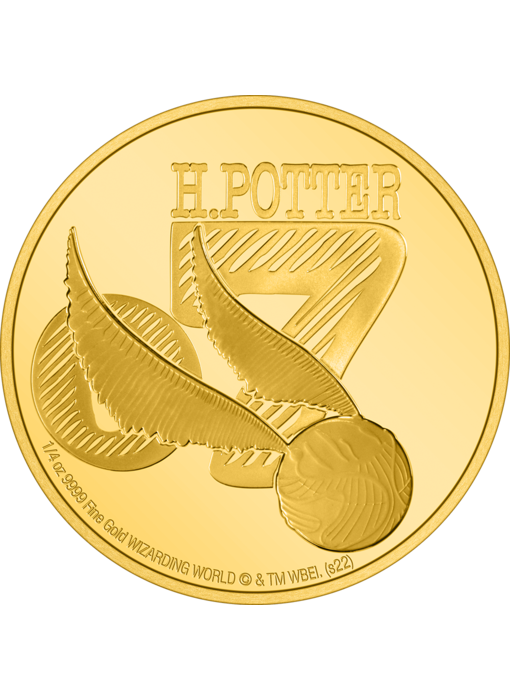AGORO Harry Potter Classic-2022 Golden Snitch 1/4oz Gold
