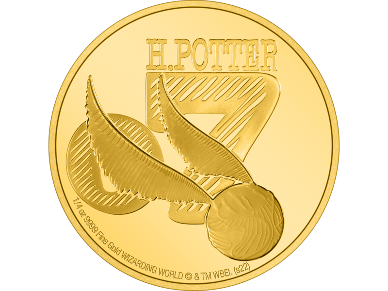 Agoro AGORO Harry Potter Classic-2022 Golden Snitch 1/4oz Gold