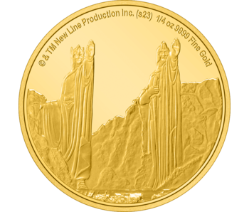 AGORO Warner LOTR - Middle Earth - Argonath 1/4oz Gold 2023