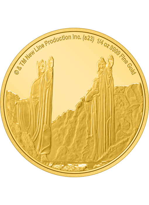 AGORO Warner LOTR - Middle Earth - Argonath 1/4oz Gold 2023
