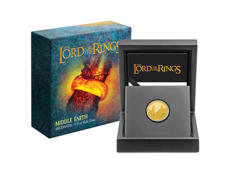 Agoro AGORO Warner LOTR - Middle Earth - Argonath 1/4oz Gold 2023