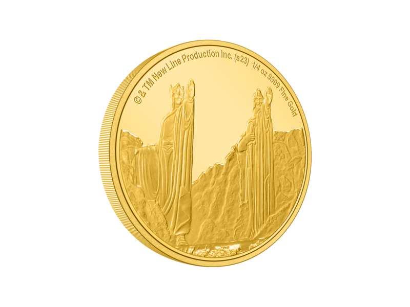 Agoro AGORO Warner LOTR - Middle Earth - Argonath 1/4oz Gold 2023