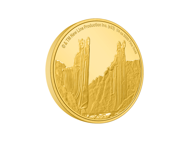 Agoro AGORO Warner LOTR - Middle Earth - Argonath 1/4oz Gold 2023