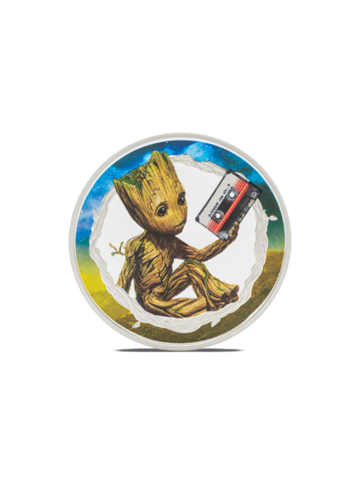 AGORO Marvel - Guardians of the Galaxy - Groot 1oz Silver Coin
