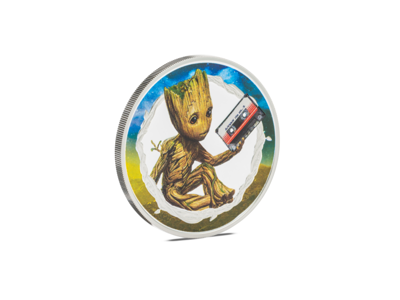 Agoro AGORO Marvel - Guardians of the Galaxy - Groot 1oz Silver Coin