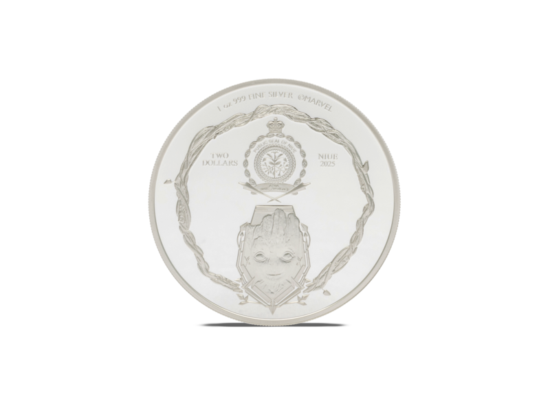 Agoro AGORO Marvel - Guardians of the Galaxy - Groot 1oz Silver Coin
