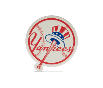 AGORO MLB - New York Yankees Team Logo 3oz Silver