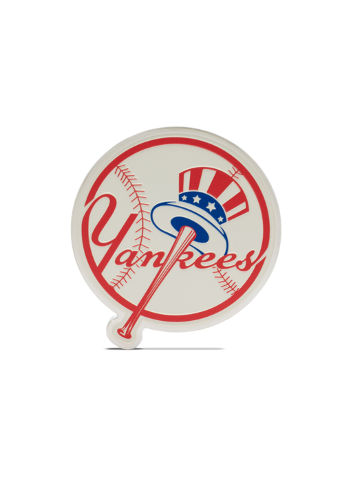 AGORO MLB - New York Yankees Team Logo 3oz Silver