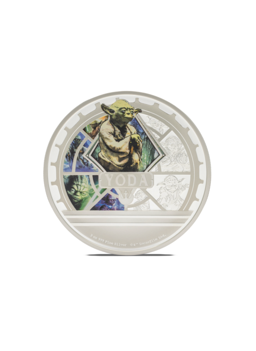 AGORO Star Wars - 3oz Classic - Yoda 3oz Silver Coin
