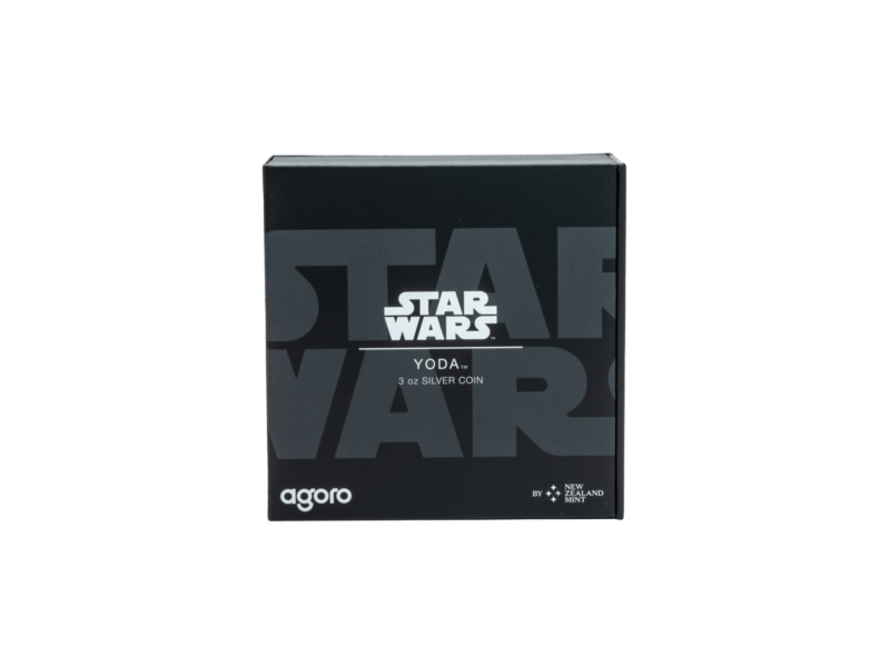 Agoro AGORO Star Wars - 3oz Classic - Yoda 3oz Silver Coin