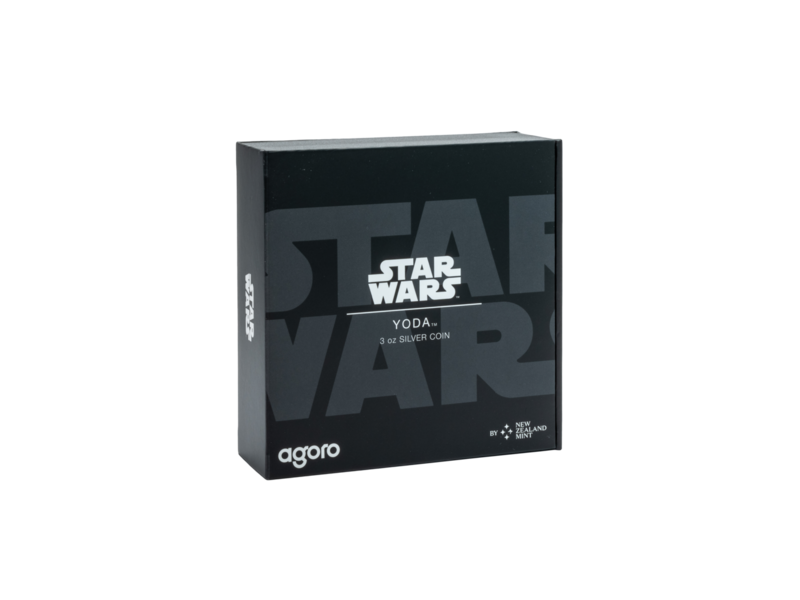 Agoro AGORO Star Wars - 3oz Classic - Yoda 3oz Silver Coin