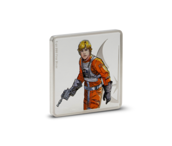 AGORO Star Wars Allies - Luke Skywalker & R2-D2 1oz Silver Medallion