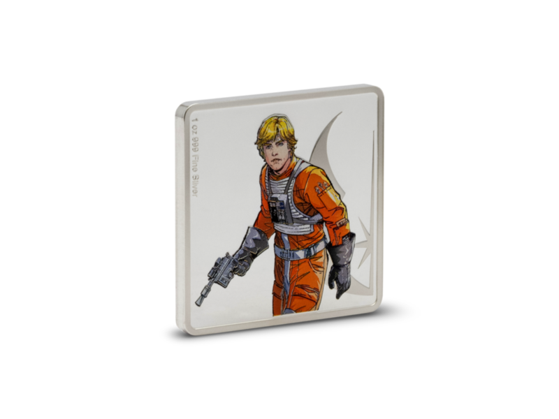 Agoro AGORO Star Wars Allies - Luke Skywalker & R2-D2 1oz Silver Medallion
