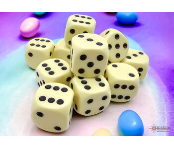 Opaque 12d6 Pastel Yellow/black 16mm
