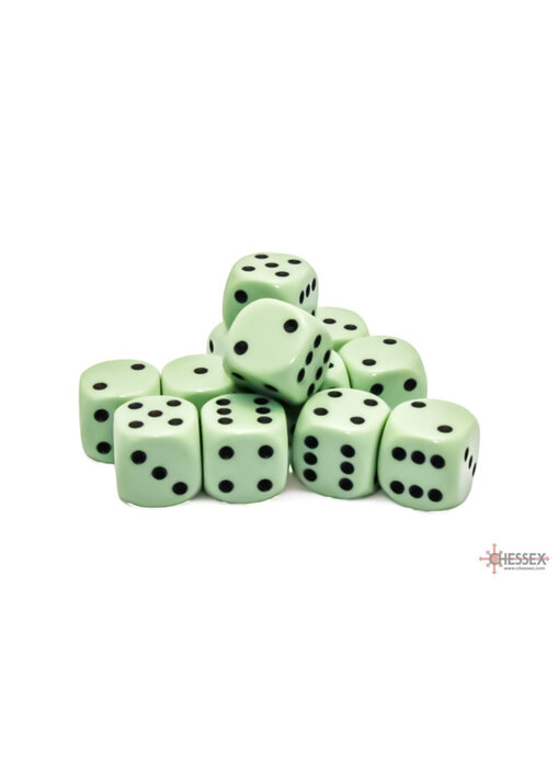 Opaque 12d6 Pastel Green/black 16mm