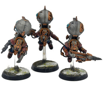KHARADRON OVERLORDS 3 Endrinriggers #1 Warhammer Sigmar WELL PAINTED
