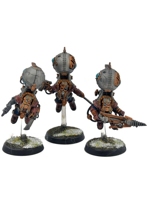 KHARADRON OVERLORDS 3 Endrinriggers #1 Warhammer Sigmar WELL PAINTED