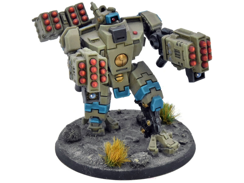 Games Workshop TAU EMPIRE Xv88 Broadside Battlesuit #1 INCOMPLETE PRO PAINTED Warhammer 40K