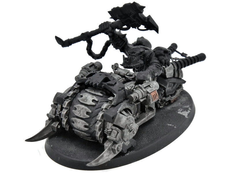 Games Workshop ORKS Warboss On Warbike #1 Warhammer 40K Converted
