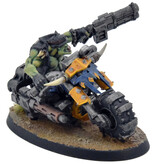 Games Workshop ORKS Ork Warbiker Boss #1 PRO PAINTED Warhammer 40K