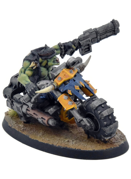 ORKS Ork Warbiker Boss #1 PRO PAINTED Warhammer 40K