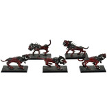 Games Workshop CHAOS 5 Flesh Hounds Of Khorne #1 METAL Warhammer Fantasy