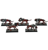 Games Workshop CHAOS 5 Flesh Hounds Of Khorne #1 METAL Warhammer Fantasy