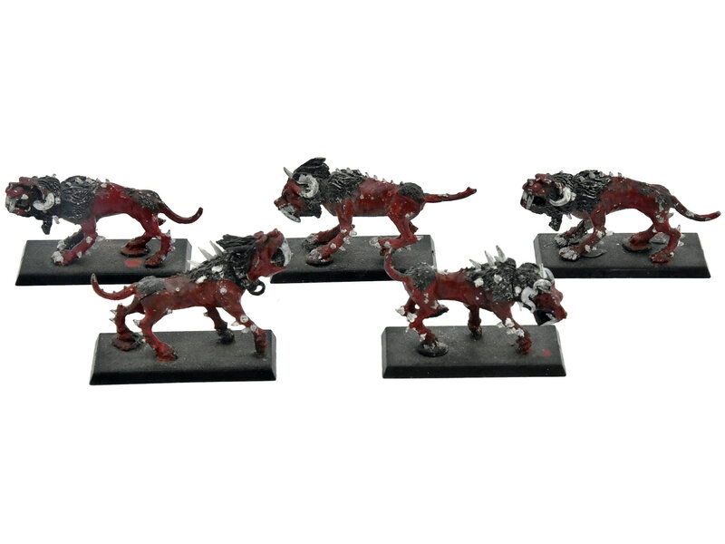 Games Workshop CHAOS 5 Flesh Hounds Of Khorne #1 METAL Warhammer Fantasy