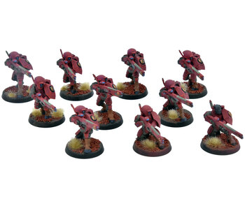 TAU EMPIRE 10 Fire Warriors #13 WELL PAINTED Warhammer 40K