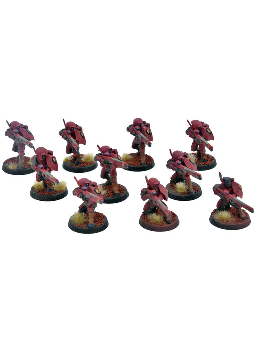 TAU EMPIRE 10 Fire Warriors #13 WELL PAINTED Warhammer 40K