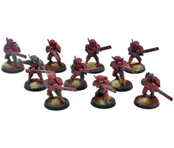 TAU EMPIRE 10 Fire Warriors #11 WELL PAINTED Warhammer 40K